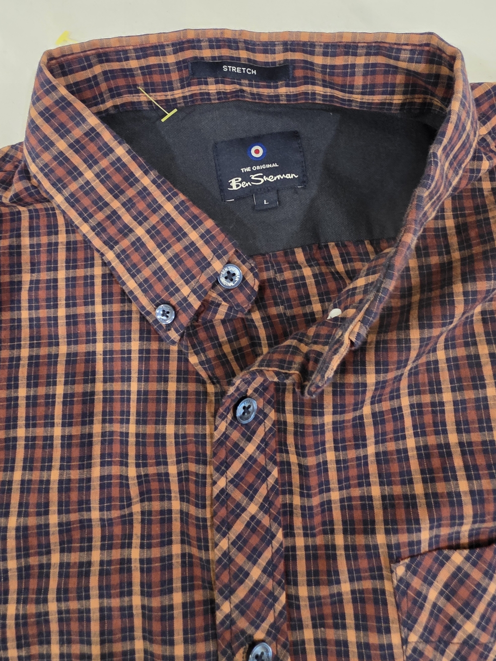 Ben Sherman Cotton Collection Designed All Seasons Shirt Men Size L